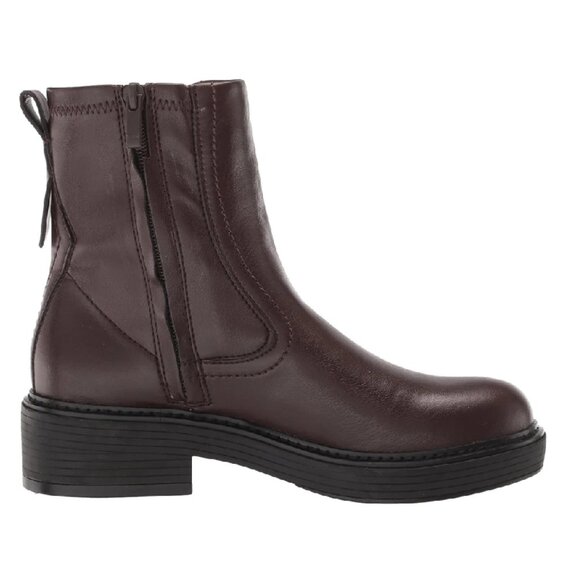 Franco Sarto Karbon Women Brown Pull On Side Zip Ankle Boots Size 7.5 New in Box - Picture 2 of 6